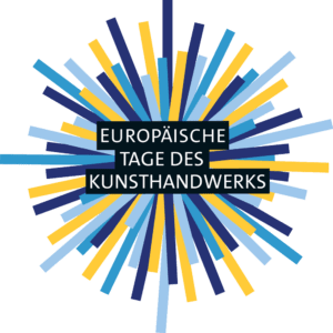 Buntes Logo mit Schriftzug Europäische Tage des Kunsthandwerks