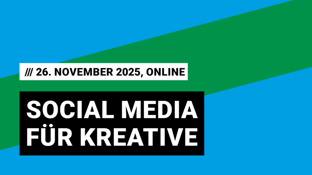Social Media für Kreative, online am 26. November 2025